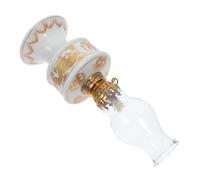 WEKADRIN Lampe à Huile De Chambre Vintage Double Dragon, Grand Format, Verre Et Céramique, Éclairage Continu Au Kérosène, Usage Intérieur Et Cérémonial, Lampe à Pétrole Traditionnelle Décorative