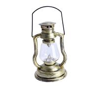 WEKADRIN Lampe à Pétrole Vintage Rechargeable en Métal Bleu Pétrole Lampe De Poche Décorative pour Maison Et Ambiance Festive Lumière D’atmosphère sans Piles Portable
