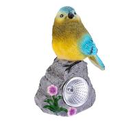 WEKADRIN Lampe Solaire Jardin Résine Oiseau Décoratif Lampe LED Extérieure Solaire pour Décoration de et pour Intérieur et Extérieur