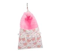 WEKADRIN Lit pour Hamster Chaud et Confortable en Fausse Fourrure Épaisse, Hamac Suspendu de Cape pour Petits Animaux de Compagnie, Adapté aux Cobayes et Hamsters Hiver et Maison Douillette