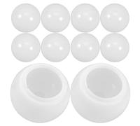 WEKADRIN Lot de 10 Abat-jour en Polycarbonate Résistant la Chaleur, Demi-sphérique, Petit Format, Abat-jour Détachables pour Ampoules LED et Luminaires Décoratifs, pour Éclairage