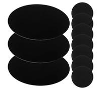 WEKADRIN Lot de 10 Plaques en Fer Autocollantes 6 Cm Noires pour Support Magnétique Téléphone Portable Voiture, Accessoires Magnétiques Universels Compatibles Coques, Fixation Adhésive