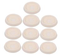 WEKADRIN Lot de 10 Soucoupes en Plastique pour Plantes D'intérieur et Extérieur, Taille S, Bac à Plantes Couleur Beige Clair, Plateau de Rempotage Étanche et Réutilisable