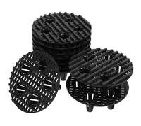 WEKADRIN Lot de 10 Tapis de Drainage Ronds 12 CM pour Pots de Fleurs Inserts en Plastique Résistants Support Anti-Pourriture des Racines pour Jardinières d'Intérieur et Extérieur