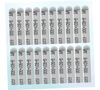 WEKADRIN Lot De 100 Lames à Sourcils Microblading En Acier Inoxydable, Forme u Double Courbure, Usage Professionnel Féminin, Outils Précis Pour Maquillage Des Sourcils