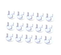 WEKADRIN Lot De 15 Cache-prises De Sécurité Bébé Blanc Abs Pour Prise Électrique Norme Royaume-uni Protection Anti-chocs Garçon Et Filles Usage Domestique Standard Uk