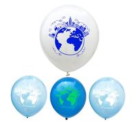 WEKADRIN Lot de 16 set de Ballons en Latex de 30 CM à Paillettes Bleu Clair Blanc et Bleu Foncé Ballons de Fête Décoratifs pour Anniversaire Bébé Ornement Suspendu pour Décoration
