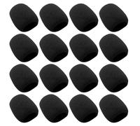 WEKADRIN Lot de 18 Bonnettes Anti-Vent en EVA Noires pour Microphone sans Fil Filtres Anti-Pop pour Micro de Chant et Studio Protection Anti-Poussière pour Enregistrement Vocal et