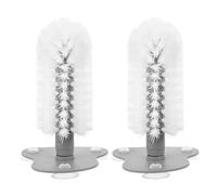 WEKADRIN Lot de 2 Brosses à Gratter pour Tortue avec Ventouse Transparente Poils Doux pour Nettoyage Délicat de la Coquille Accessoires Aquarium Adaptés à Toutes Tailles de Tortues
