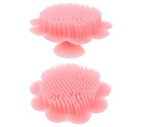 WEKADRIN Lot de 2 Brosses à Shampoing en Silicone pour -Né Brosse Douce pour Cuir Chevelu Sensible Masseur de Bain Polyvalent Nettoyant Exfoliant pour Croûtes de Lait Bébé Usage Maison