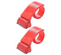 WEKADRIN Lot de 2 Coupe-Ruban D’Étanchéité Portatifs Légers en Plastique avec Cutter Intégré Distributeurs Ergonomiques pour Ruban Adhésif Large Usage Bureau et Emballage Professionnel