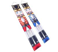 WEKADRIN Lot de 2 Couplets Décoratifs Casse-Noisette à Suspendre Décoration de Noël Traditionnelle pour Portes et Fêtes Motifs Soldats Ambiance Festive Garantie