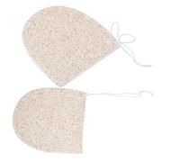 WEKADRIN Lot De 2 Moufles Exfoliants Visage En Et Coques De Noix, Doux Et Écologique, Taille Unique, Pour Nettoyage Et Gommage Facial, Femme, Démaquillage Et Soin Quotidien