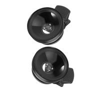 WEKADRIN Lot de 2 Objectifs pour Téléphone Portable à Clipser Grand Angle et Macro Lentille en Verre Antireflet Fixation Accessoires Photo pour Smartphone Kit Photographie Mobile Noir