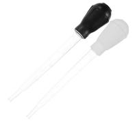 WEKADRIN Lot de 2 Plateaux pour Plantes Système D’Aspiration D’Eau Soucoupe Absorbante en Plastique Noir et Blanc Tube D’Aspiration Large pour Éliminer L’Eau Stagnante Accessoire