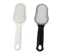 WEKADRIN Lot De 2 Râpes à Pédicure En Acier Inoxydable 2 Petits Formats Double Face Avec Couvercles Éliminateur De Peaux Mortes Pour Soins Des Pieds Professionnels à Domicile