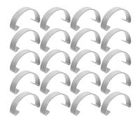 WEKADRIN Lot de 20 Clips en Acier pour Porte de Cage, Pinces de Fixation Robustes 4,5 Cm, Accessoires pour Cages à Poules et Pigeons, Usage Élevage, Réparation et Maintien des Portes