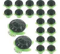 WEKADRIN Lot de 20 Figurines Tortues Miniatures en Résine Décorations Micro-Paysages pour Aquarium et Terrarium Ornements Animaux Marins Accessoires Décoratifs pour Jardin et Bureau