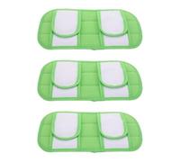 WEKADRIN Lot de 3 Lingettes de Rechange Réutilisables en Microfibre pour Balai à Franges Pulvérisateur Compatibles avec Balai Spray Plat Rotatif Vert avec Oreilles à Attache