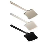 WEKADRIN Lot de 3 Spatules à Pizza et Crêpes en Silicone Antiadhésive Large Taille Couleurs Semi-Transparent Blanc et Noir Ustensiles Polyvalents Cuisine Pâtisserie et Cuisson au