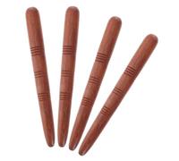 WEKADRIN Lot de 4 Bâtonnets d’Acupression en Bois Naturel Outil de Massage Portatif pour Points de Déclenchement Massage des Pieds Corps Accessoire Bien-Spa Maison et Yoga