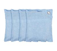 WEKADRIN Lot de 4 Paquet de Charbon de Bambou Actif Bleu Absorbant L'Humidité Odeurs Purificateur d'Air pour Maison Voiture Chaussures et Penderie Déodorant Naturel Écologique