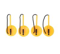 WEKADRIN Lot De 4 Stylos De Bureau À Encre Noire Avec Support Stylos Gel Pour Bureau Individuel Jaune