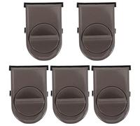 WEKADRIN Lot de 5 Loquets de Fenêtre Coulissante en Plastique, Mécanisme de Verrouillage Robuste pour Fenêtre Horizontale, Installation Rapide, Verrou de Sécurité pour Appartements