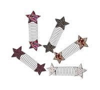 WEKADRIN Lot De 5 Pinces à Cheveux D’étoile Multicolores, Petites Tailles, Maintien Naturel Frange, Accessoires Pour Femmes, Coiffure Sans Traces, Usage Quotidien