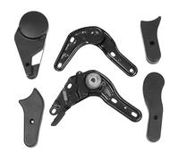 WEKADRIN Lot de 6 Ajusteurs D’Angle pour Chaise de Jeu en Plastique et Métal Noir Accessoires Professionnels pour Fauteuils Gamer Réglage Multi-Angle Jusqu’À 180° pour Confort E-Sport