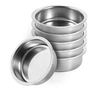 WEKADRIN Lot de 6 bols de rechange en acier inoxydable pour brûleur d'encens cylindrique - Accessoire argenté durable pour l'aromathérapie et la décoration de la maison