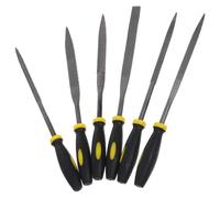 WEKADRIN Lot de 6 Limes à Bois Métalliques 5mm X 180mm, Ensemble Compact de Fichiers Plats et Aiguisés pour Travail du Bois et Menuiserie, Outil Manuel Polyvalent pour Modélisme