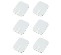 WEKADRIN Lot de 6 Patchs Électrodes Carrés 45 X 6 CM en Silicone Hydrogel Auto-Adhésifs sans Latex pour Électrostimulateurs Musculaires Accessoires de Physiothérapie et Massage Corporel