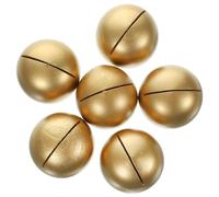 WEKADRIN Lot de 6 Porte-Cartes de Visite en Bois Base Dorée Supports Demi-Boule pour Numéro de Table Affichage des Lieux pour Mariage Fête et Événement Décoratif Porte-Mémo Polyvalent