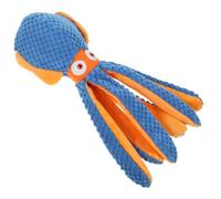 WEKADRIN Mâcher pour Chiens Petits et Chiots Interactif Peluche Forme de Poulpe avec Couineur pour Soulager la Dentition et Stimuler Exercice des Animaux de Compagnie