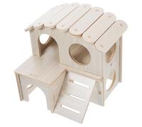 WEKADRIN Maison pour Hamster Petite Nichoir Villa Décorative Démontable Confortable pour Petits Rongeurs Adaptée Cage Petits Animaux