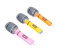 WEKADRIN Microphone Gonflable Rock Années pour Garçon Fille Musical pour Fête Disco Accessoire de Déguisement et Décoration Party