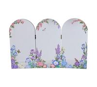 WEKADRIN Mini Paravent Pliable en Acrylique Motifs Chinois Uniques, Écran Décoratif Feng Shui pour Bureau et Maison, Structure Facile à Plier, Finition Miroir Moderne