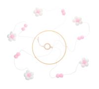 WEKADRIN Mobile Lit Garçon Fille Fille Décoration Suspendue Design Nordique Boules Feutrine Fleurs Rose Clair pour Chambre Garçon Fille et Boutique Vêtements