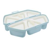 WEKADRIN Moule à Onigiri 6 Compartiments en Plastique Bleu Ciel, Kit de Moules Japonerie pour Boules de Riz, Boîte à Lunch Pliable Portable, Façonneur de Riz pour Repas Nomades