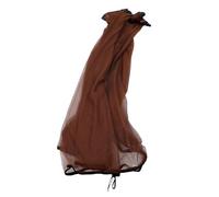 WEKADRIN Moustiquaire pour Parasol Terrasse 300X230 CM en Maille Marron avec Fermeture Éclair Protection Moustiques d'Extérieur Polyvalente pour Camping Barbecue et Jardin