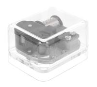 WEKADRIN Mouvement Carré pour Boîte à Musique Transparente en Acrylique, Petite Boîte à Musique à Remontoir, Accessoire Musical Manuel pour Fabrication DIY, Mélodie Classique, Mécanisme