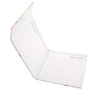 WEKADRIN Nail Color Display Book Sample Plate pour Salon de Manucure et Apprentissage Nail Art Carte Couleurs Vernis Professionnelle Présentation Pratique et Élégante