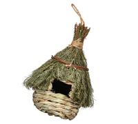 WEKADRIN Nid D’Oiseau Tissé la Main en Jonc de Mer, Nichoir Extérieur Suspendu, Taille pour Jardin et Balcon, Abri Naturel pour Petits Oiseaux, Décoration Jardin et Volière