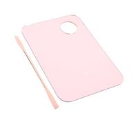 WEKADRIN Palette de Maquillage Acrylique Rose avec Spatule pour Mélange Fond de Teint Fard à Paupières et Vernis Plateau de Mélange pour Nail Art et Cosmétiques