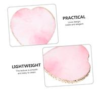 WEKADRIN Palette de Mélange Résine Cœur pour Nail Art Planche Uniforme et Plate Palette Manucure Multi-usages pour Vernis Pigments et Ombres à Paupières Accessoire Décoration Ongles