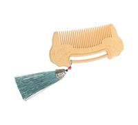 WEKADRIN Peigne Bois à Dents Fines Fait Main Avec Boîte Bois Sculptée Motif Ruyi Peigne De Poche Pour Hommes Barbe Et Chevelu