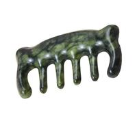 WEKADRIN Peigne Jade Main Forme Ours Massage Chevelu Dent Stimuler Circulation Cheveux Sains