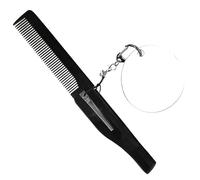 WEKADRIN Peigne Pliant De Poche Avec Miroir Ovale Peigne Pliable à Dents Fines Pour Homme Léger Et Portable