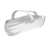 WEKADRIN Pelle à Grain Fer pour Alimentation Élevage Capacité Spacieuse Poignée Confortable Étanche Et Facile à Nettoyer Pelle Pratique pour Granulés Et Fourrage Argent